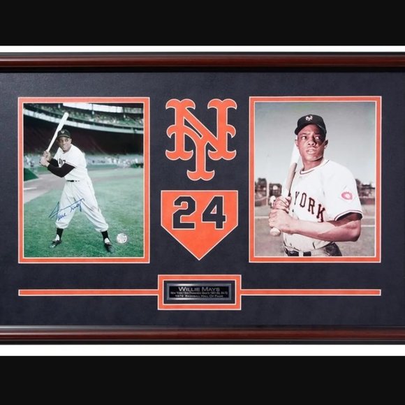Willie Mays San Francisco Giants 22x18 Signed GFA